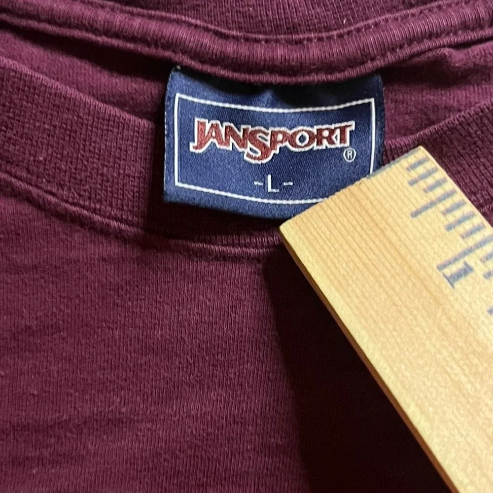 Vintage Jansport Virginia Tech Long Sleeve Shirt Mens Large Maroon VT Hokies